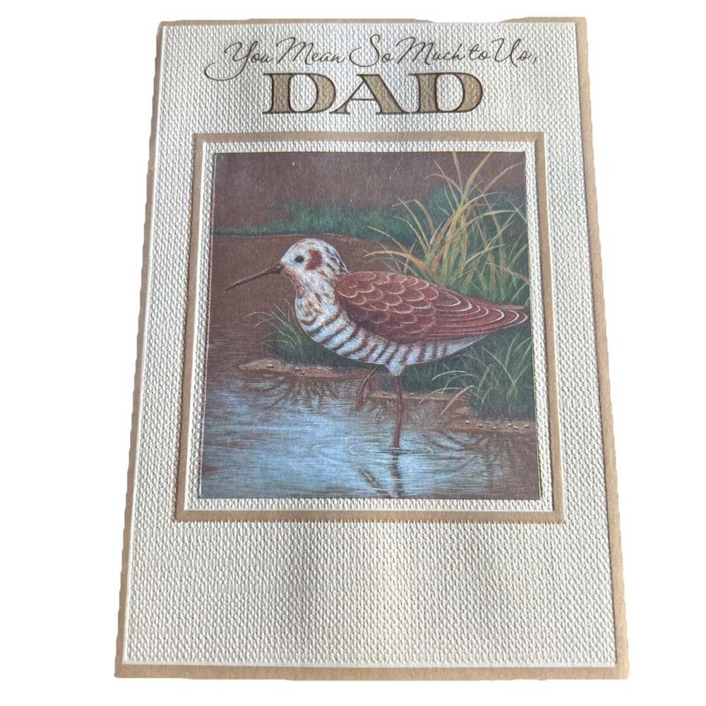 Happy Birthday Wishes Dad Thoughtful Greeting Card‎ Bird Hunting Outdoors Theme